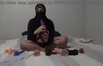 الحمار كبيرة فاتنة في طماق سوداء ركوب ديك.